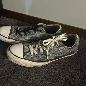 Converse Gray Low-Top Sneakers
